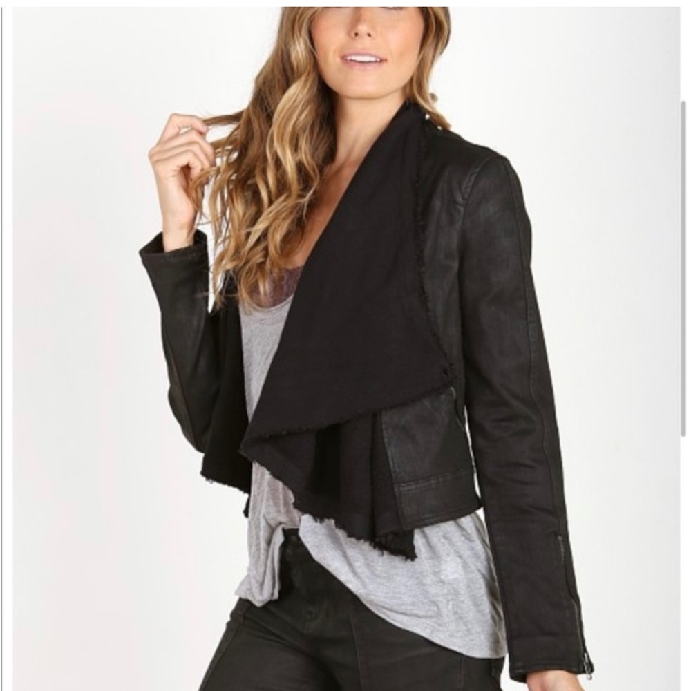 Free People drape front Moto jacket 0